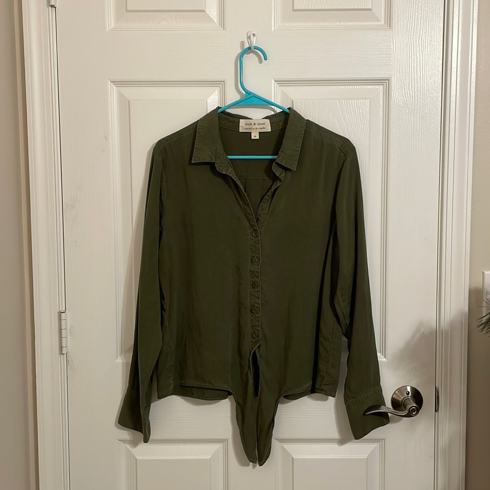 Cloth & Stone Tie-Front Shirt